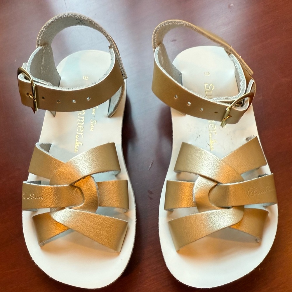 Sun San swimmers NEW gold Sandals